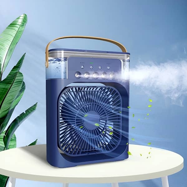 4-In-1 Multi-Functional Portable Air Cooling With 7-Color Night Light 2