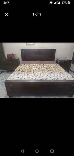 King Bed set in hashwood with Mattress