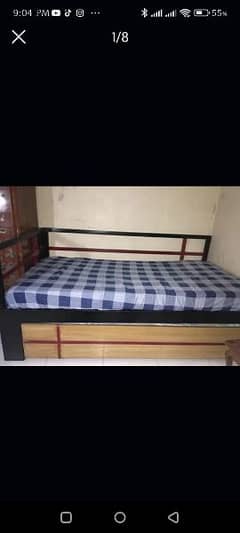 Bed with sliding portions