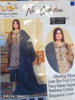 Zahra Dure-e-Aden branded linen 20% off