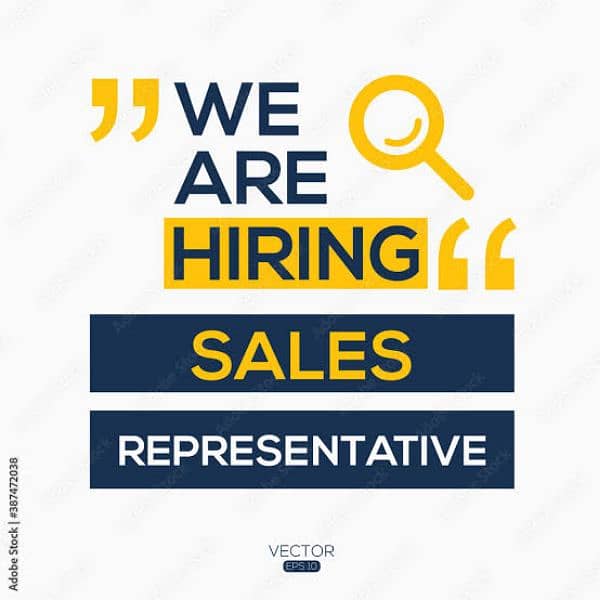 we need a sales person for marketing 0
