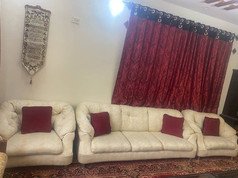 5 Seater Sofa Set very less used. 3