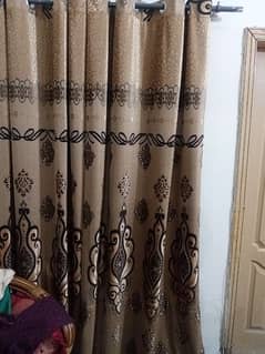 2 curtains 4.5 by 9.5 feet in new condition for sale