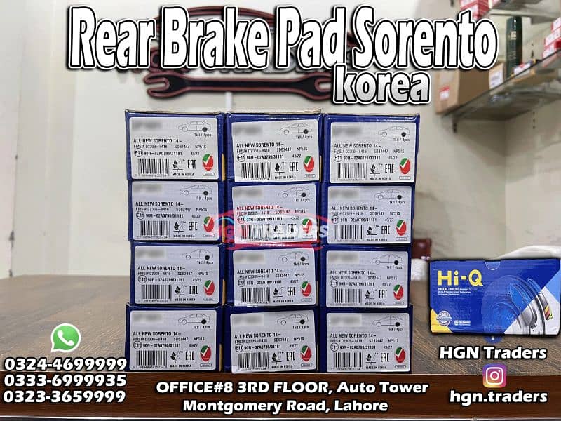 kia/hyundai front and rear brake pad korea 10
