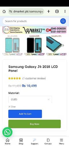 Samsung galaxy j6 2018 oled panel
