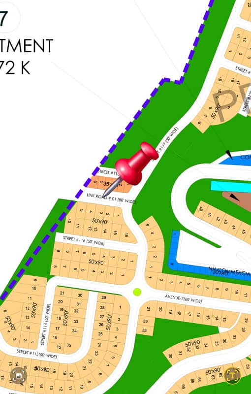 DHA 3 Islamabad I 1 Kanal premiere plot for sale in sector B 0