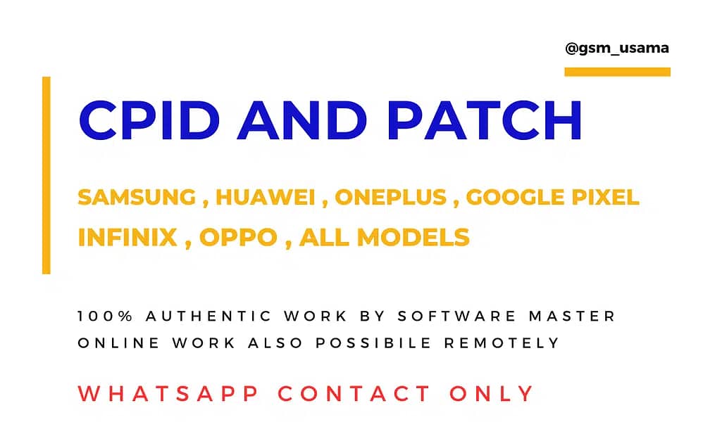 all patch (?imei) ( ? samsung , pixel , huawei , oneplus ?) 0