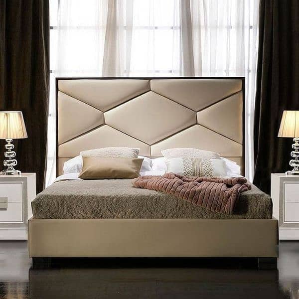 dubal bed Turkish design factory rate/ gloss paint /Double bed/wooden 1