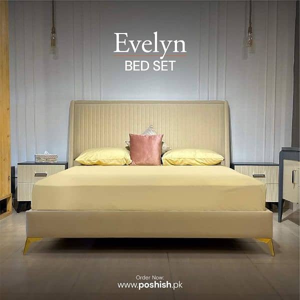 dubal bed Turkish design factory rate/ gloss paint /Double bed/wooden 16