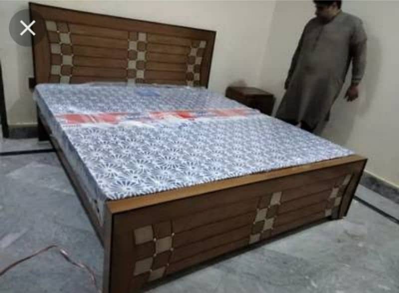 Double bed/wooden beds/bed set/factory rates/wooden bed/side table 14