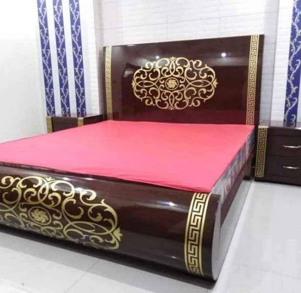 gloss paint /Double bed/wooden beds/bed set/factory rates/wooden bed 10