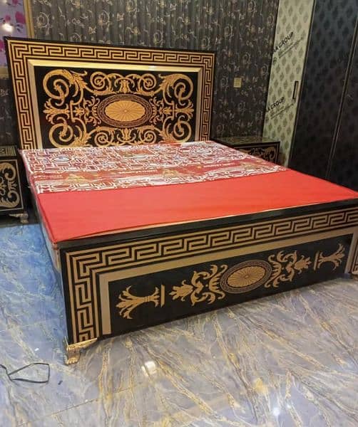 gloss paint /Double bed/wooden beds/bed set/factory rates/wooden bed 17