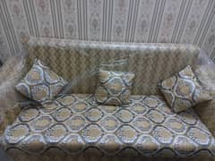 5 seater big size sofa set with antique color & texture