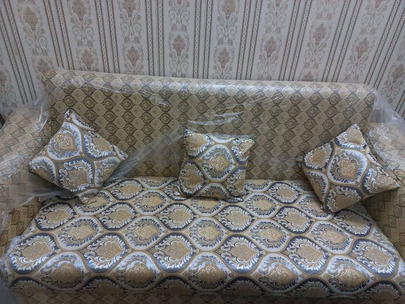 5 seater big size sofa set with antique color & texture 0
