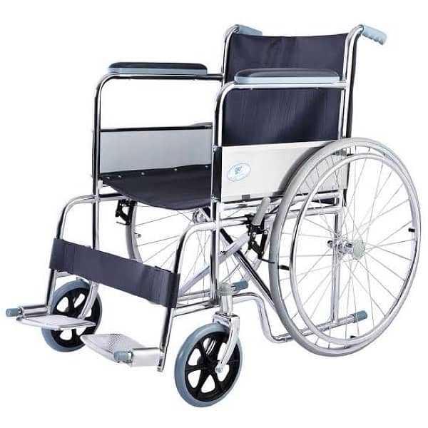 Hajj New Wheelchair Foldable Light Weight / Quality Wheel Chair 100 kg 0