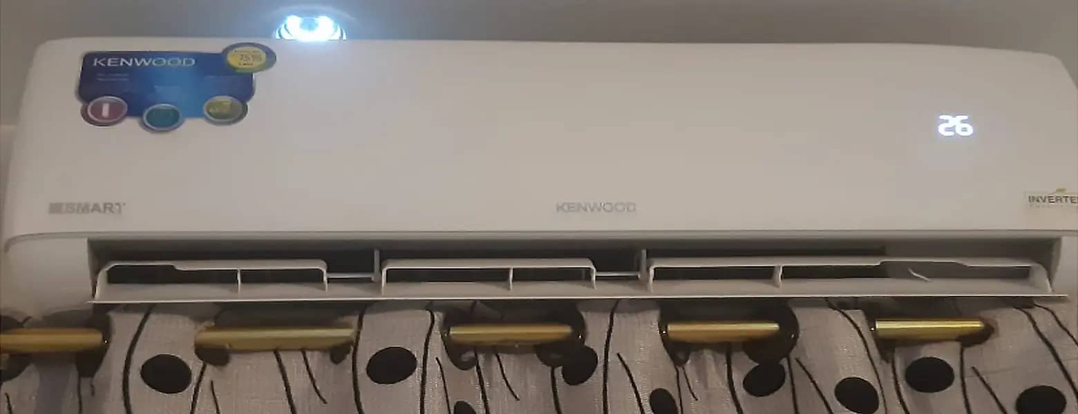 1 ton Kenwood esmart series,inverter 75% saving,1.5ton cooling 1