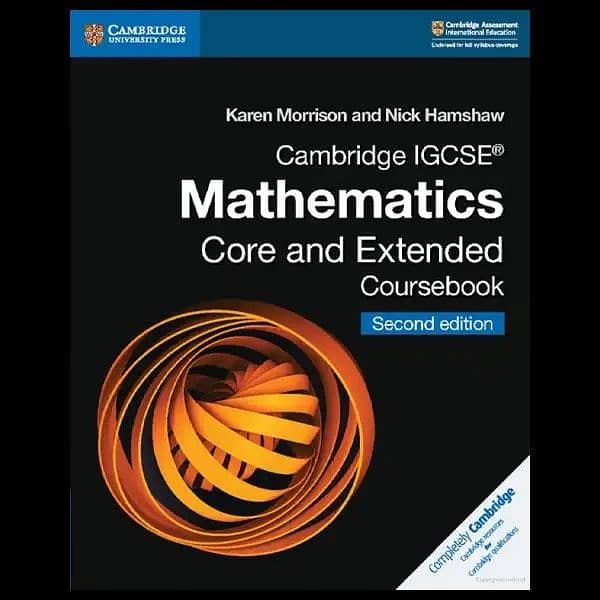 CAMBRIDGE IGCSE MATHEMATICS COURSE BOOK CORE AND EXTENDED 2ND EDITION 0