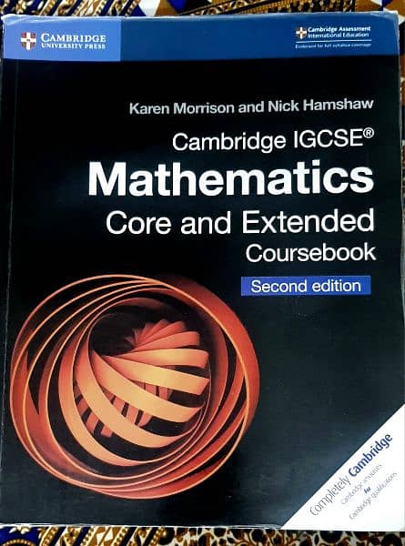 CAMBRIDGE IGCSE MATHEMATICS COURSE BOOK CORE AND EXTENDED 2ND EDITION 1