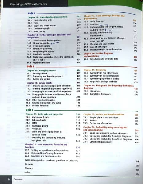 CAMBRIDGE IGCSE MATHEMATICS COURSE BOOK CORE AND EXTENDED 2ND EDITION 4