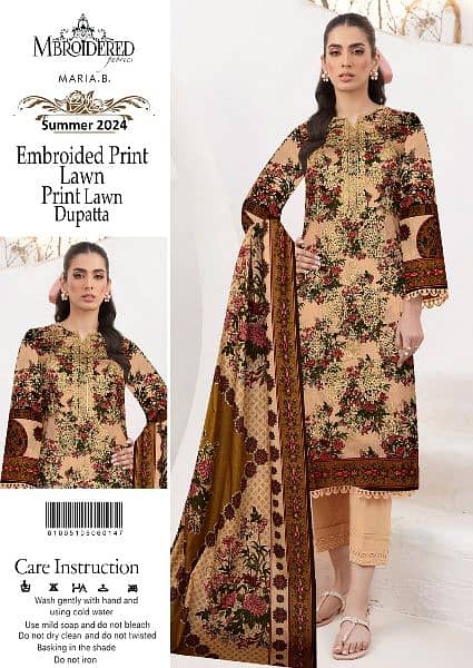 lawn embroidery collection unstitched whole sale price pe 1