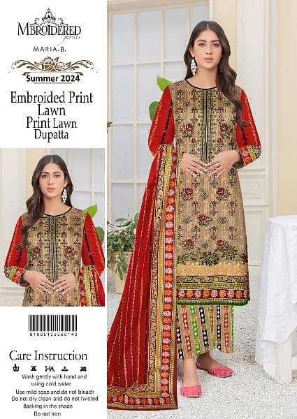 lawn embroidery collection unstitched whole sale price pe 2