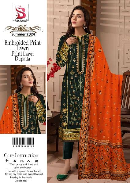 lawn embroidery collection unstitched whole sale price pe 3