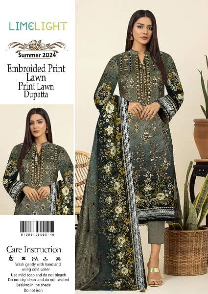 lawn embroidery collection unstitched whole sale price pe 4