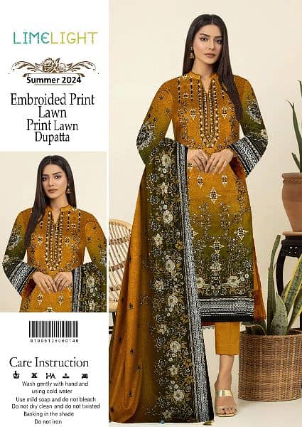 lawn embroidery collection unstitched whole sale price pe 6