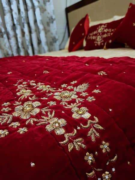 Fancy Bridal Bedsheet set 12 Pcs (luxury) 5
