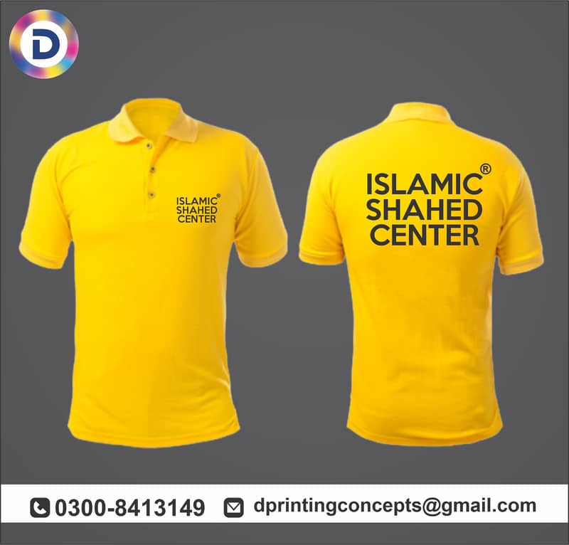 Customize Shirt Printing / Polo Shirt Printing / T Shirt Printing 0