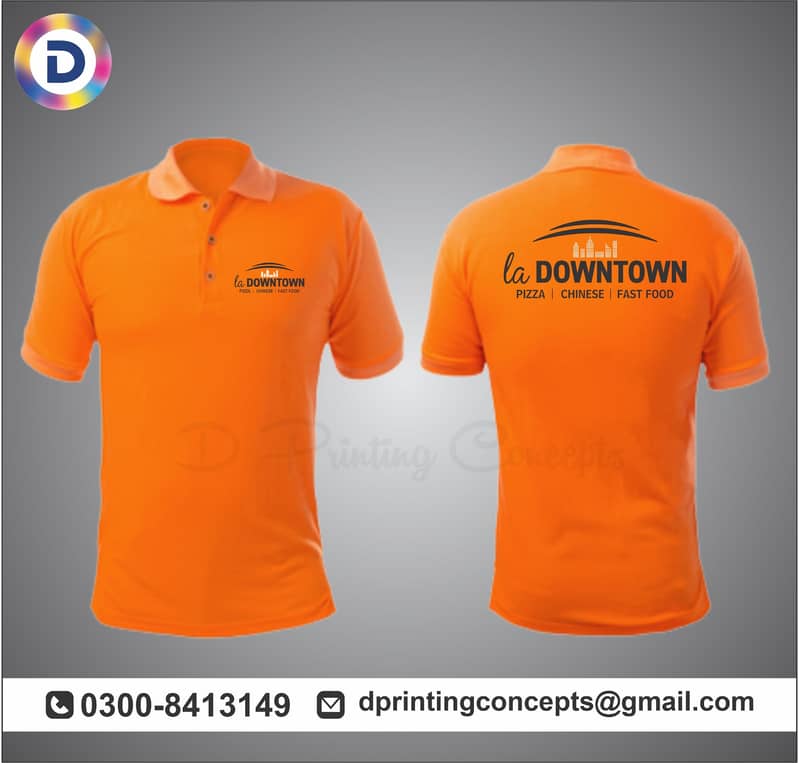 Customize Shirt Printing / Polo Shirt Printing / T Shirt Printing 3