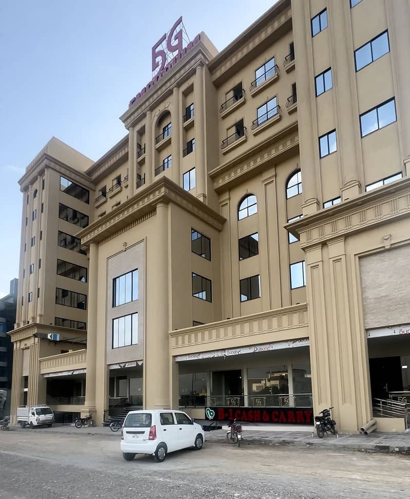 Office With Trace Available For Rent, Main Boulevard Top City One On Entrance Gate. 5