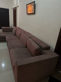 L shaped sofa