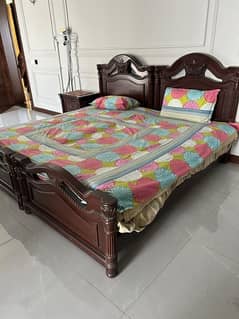 Solid Wood Single Bed