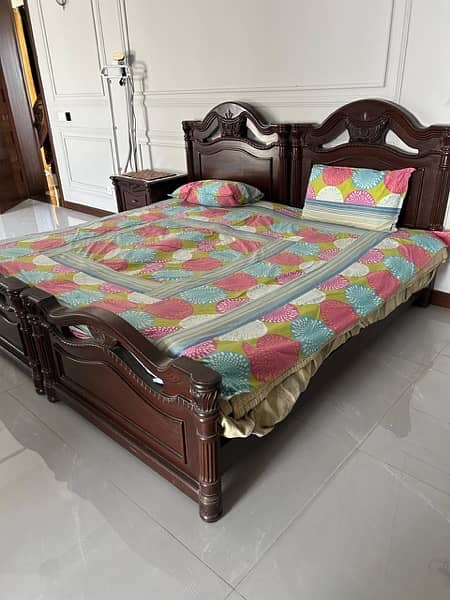 Solid Wood Single Bed 0