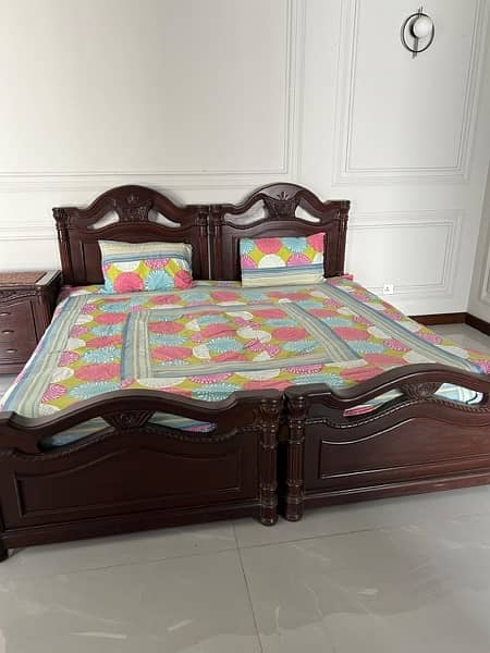 Solid Wood Single Bed 1