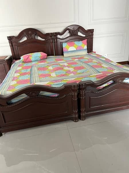 Solid Wood Single Bed 2