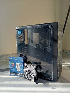 GAMING CASE WITH ARGB AND 2 RGB REMOTE CONTROL FANS