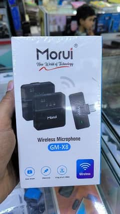 Morui GM-X8 Wireless Mic with Box andComplete Accessories