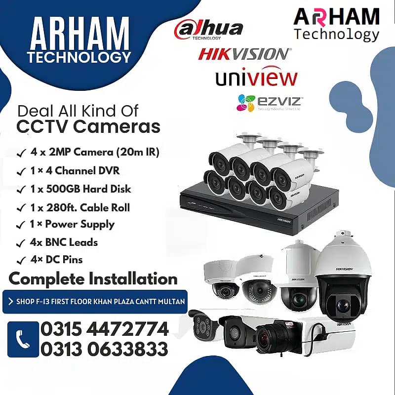 CCTV CAMERAS security cameras Dahua Hikvision NVR DVR 10