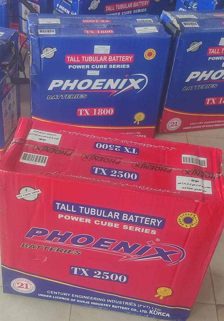 Phoenix Tall Tubular Battery TX-1800 5