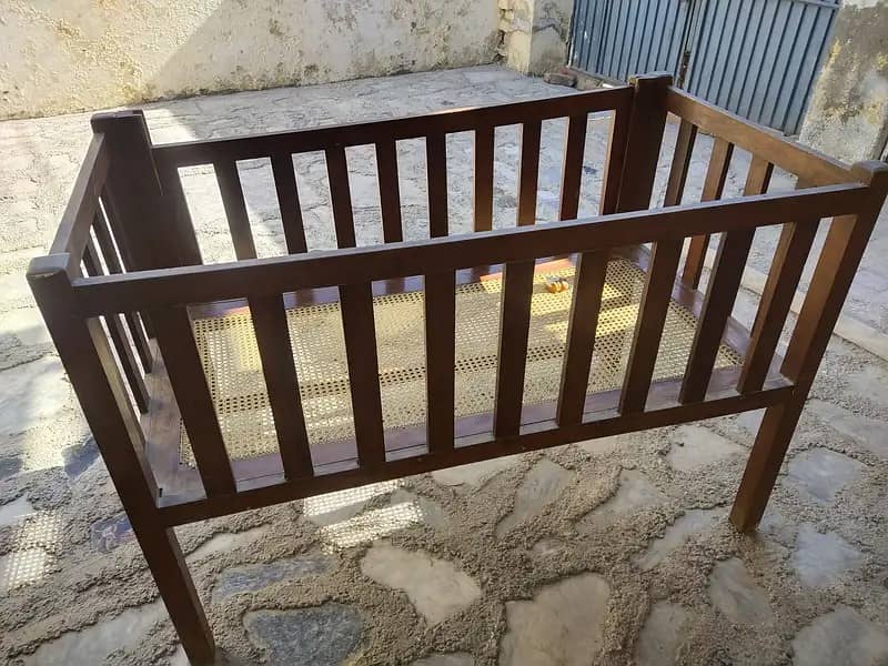 Baby Cot|Baby cot made from original shesham wood 2