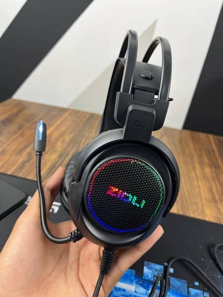 zidli 7.1 Usb Gaming Headphone with noise cancellation mic call centre 0