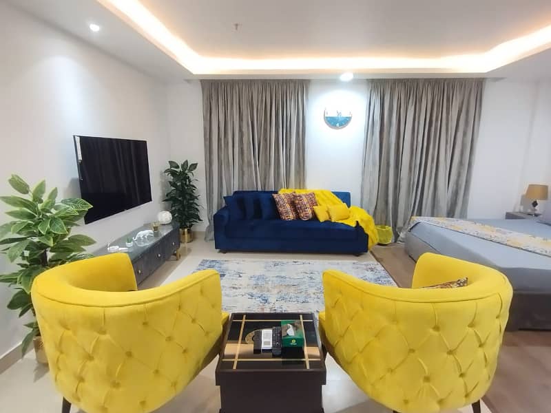 Studio luxury Fully Furnished Apartment For Rent In Gold Crest Mall And Residency DHA Phase 4 11