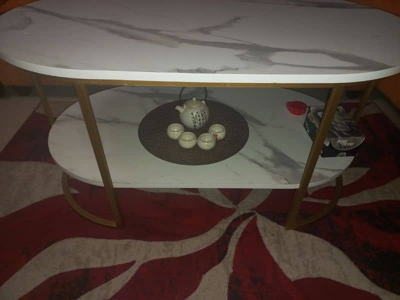 centre table  of waterproof marble like sheet. 1