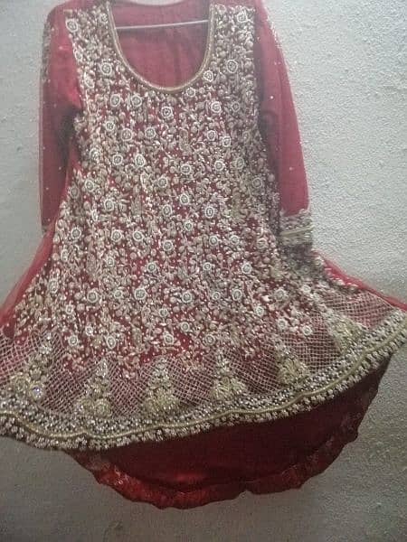 Bridal lehenga for sale and rent available just 1 time used for Barat 5