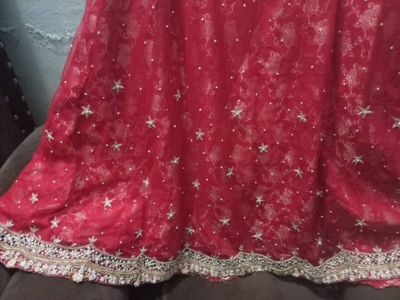 Bridal lehenga for sale and rent available just 1 time used for Barat 6