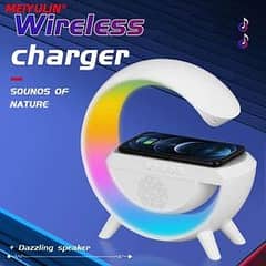 G Lamp Smart Bluetooth Speaker Wireless Fast Charger Station (COD)