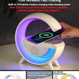 G Lamp Smart Bluetooth Speaker Wireless Fast Charger Station (COD) 1