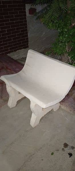 2 Pair of Heavy Stone Benches 1